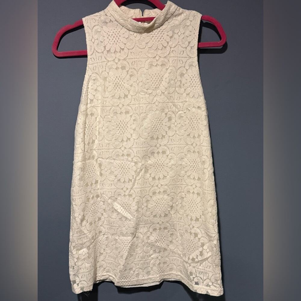 EUC Forever 21 Ivory Lace Dress Sz S